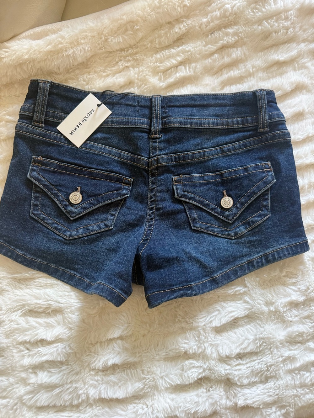 Refuge Women Size 1 Dark Blue High-Rise Double Button Jeans